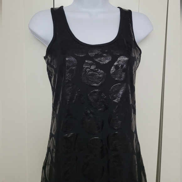NWT Iron Fist Skullz Club Maxi Midi Tank Dress Goth Glam - Picture 7 of 11